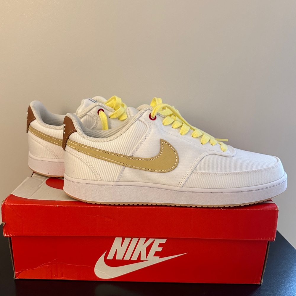 Nike Court Vision canvas sneakers in new condition. Never worn.
